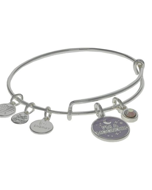 ALEX AND ANI White Connections Expandable Bangle For