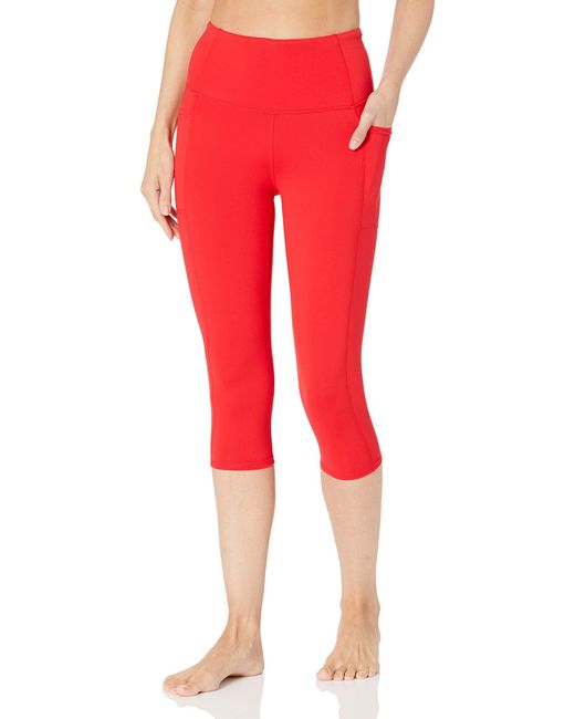 Skechers Gowalk High Waisted Capri in Red - Save 57% - Lyst