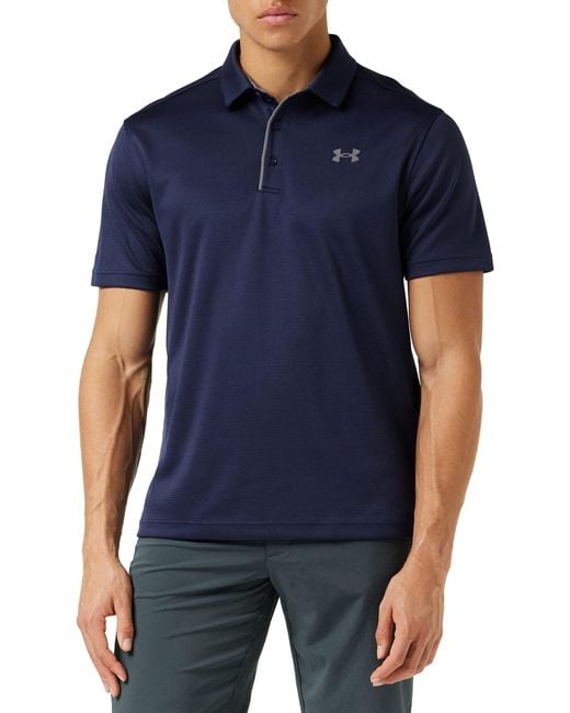 Under Armour Blue Tech Golf Polo for men