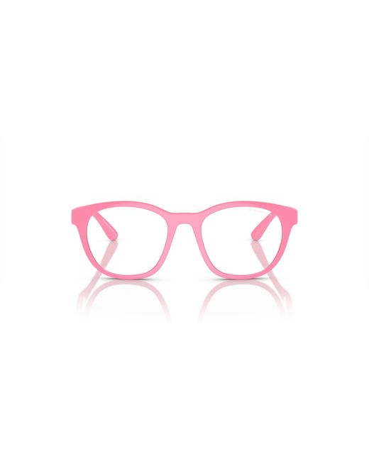 Emporio Armani Black Ek4001f Low Bridge Fit Prescription Eyewear Frames With Interchangeable Sun Clip-ons Round