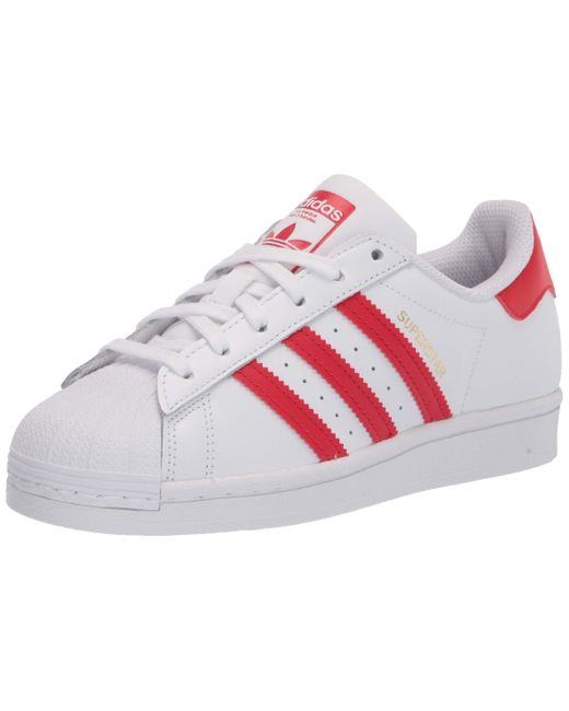 adidas Originals Superstar Legacy Sneaker in White/Vivid Red/Gold Metallic ( Red) for Men - Save 42% | Lyst