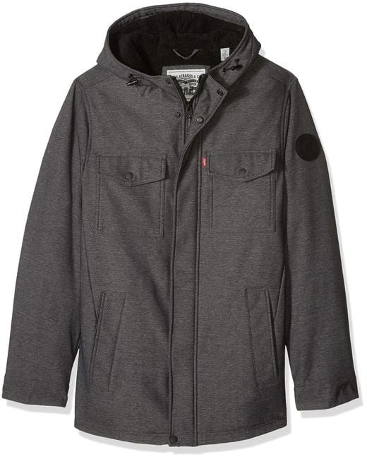 Levi's men's soft shell hooded trucker on sale jacket