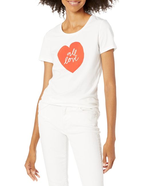 Amazon Essentials White Classic-fit Short-sleeve Crewneck T-shirt-discontinued Colors
