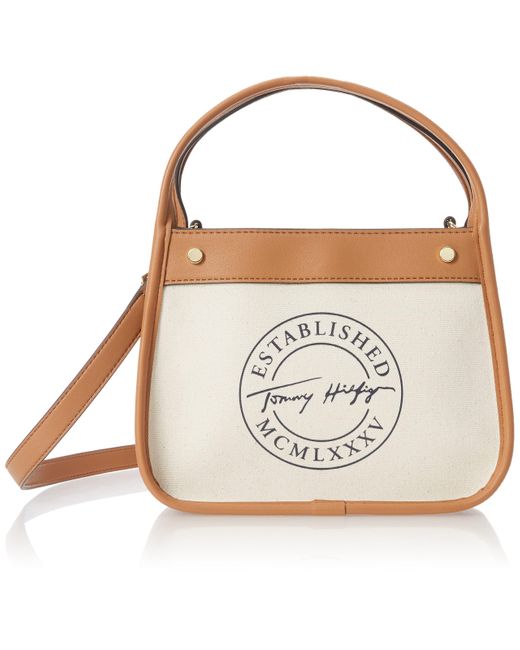 Tommy Hilfiger Quinn Crossbody Bag in Natural Lyst