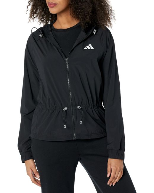 Adidas Black Tennis Semi Transparent Full-zip Pro Jacket