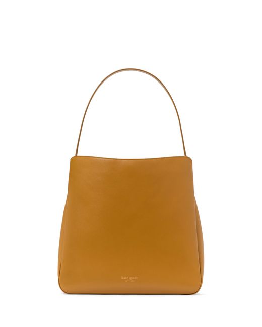 Kate Spade White Grace Fine Grain Leather Large Hobo