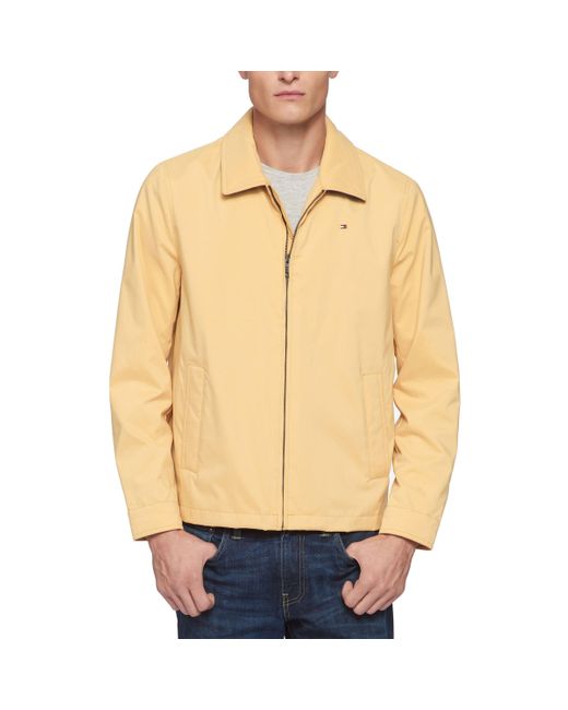 Tommy Hilfiger Natural Lightweight Microtwill Golf Jacket for men