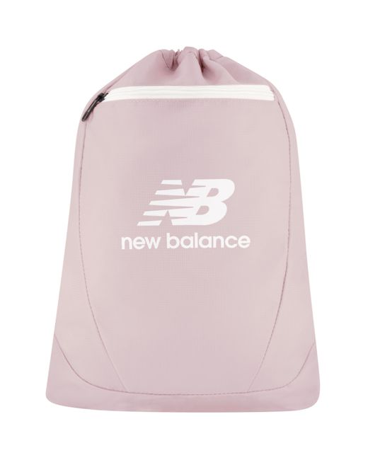 New Balance Pink Drawstring Backpack