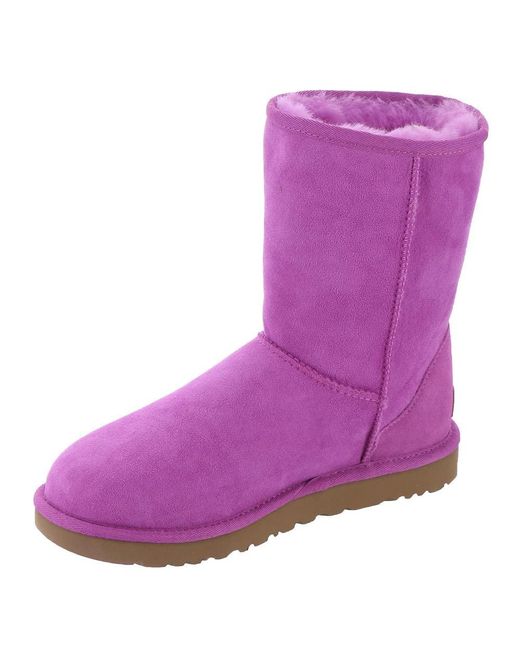 UGG Classic Short Ii Boots in Purple | Lyst