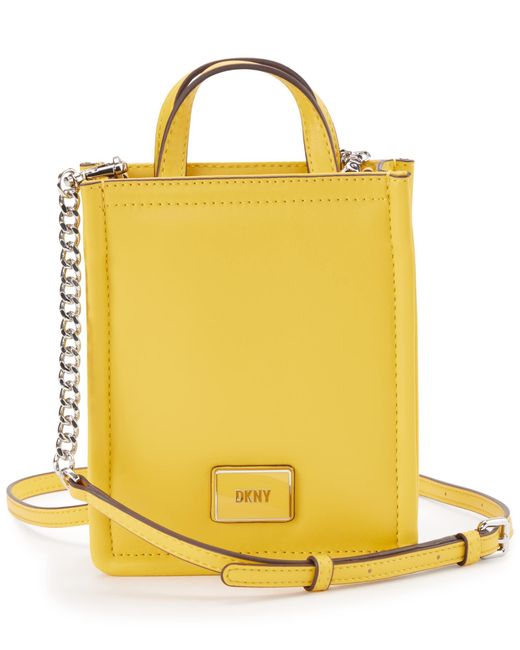 DKNY Odette Camera Bag With Web Strap in Yellow | Lyst