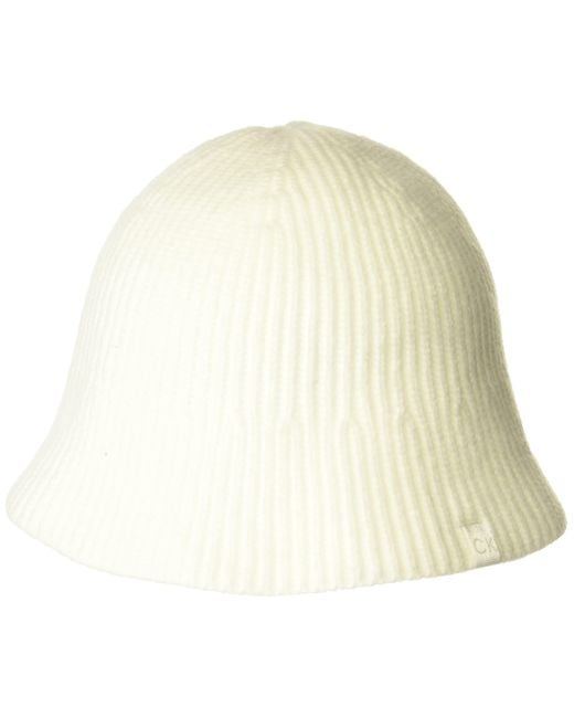 Calvin Klein Natural Soft Knit Essential Bucket Hat-everyday Basic