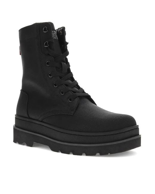 Levi's Black Eliana Neo Combat Boot