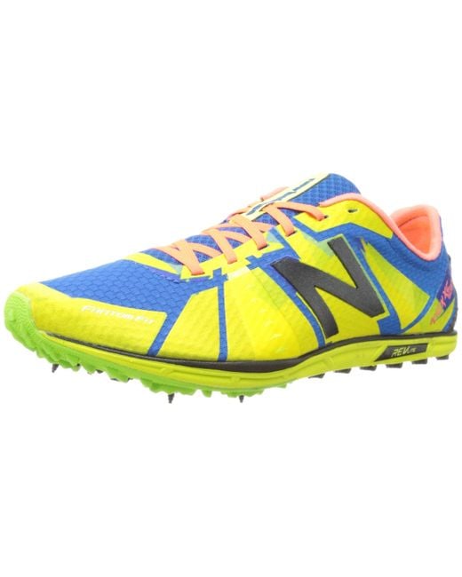 New Balance Cross Country 5000 V1 Spike Running Shoe in Green/Blue