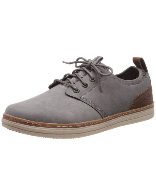 Skechers Heston Rogic Mens Lace Up Shoes Men's Casual Shoes In Grey in Gray for  Men | Lyst