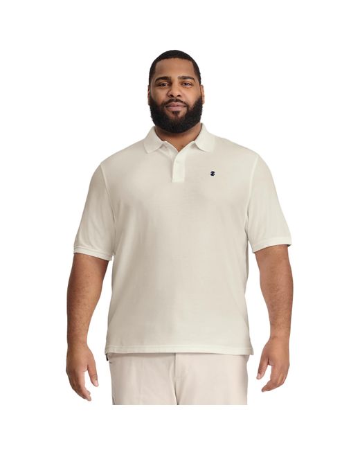 Izod White Big And Tall Advantage Performance Short Sleeve Polo Shirt for men