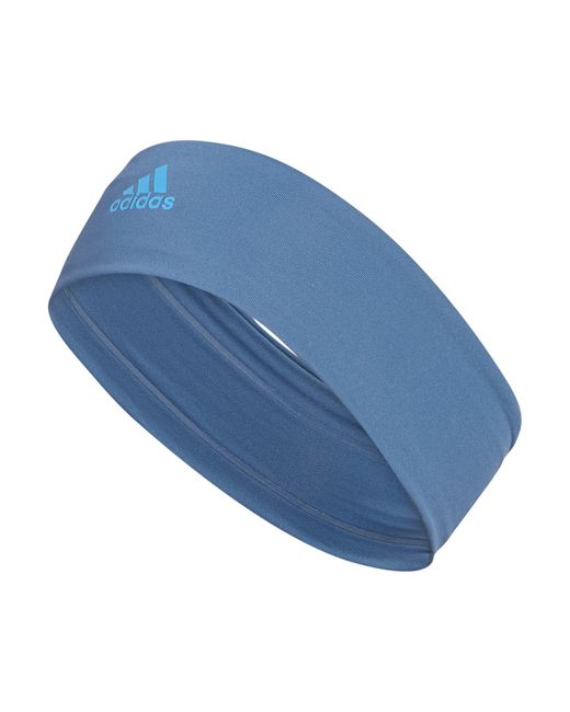 Adidas Blue Alphaskin 2.0 Elastic Headband