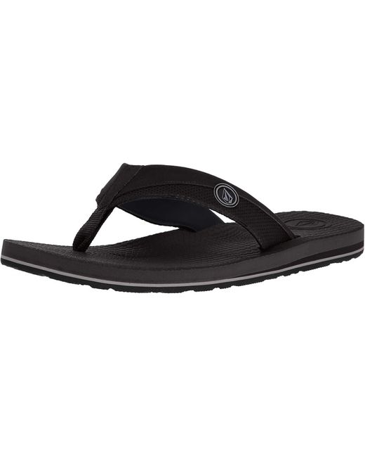 black foam flip flops