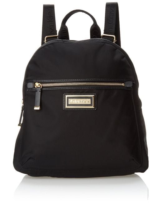 Calvin Klein Black Belfast Nylon Key Item Backpack