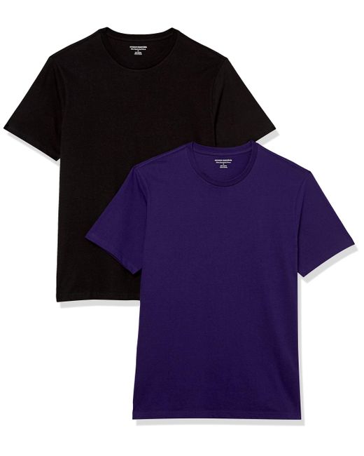 T-Shirt Girocollo a iche Corte Slim Uomo di Amazon Essentials in Purple da Uomo