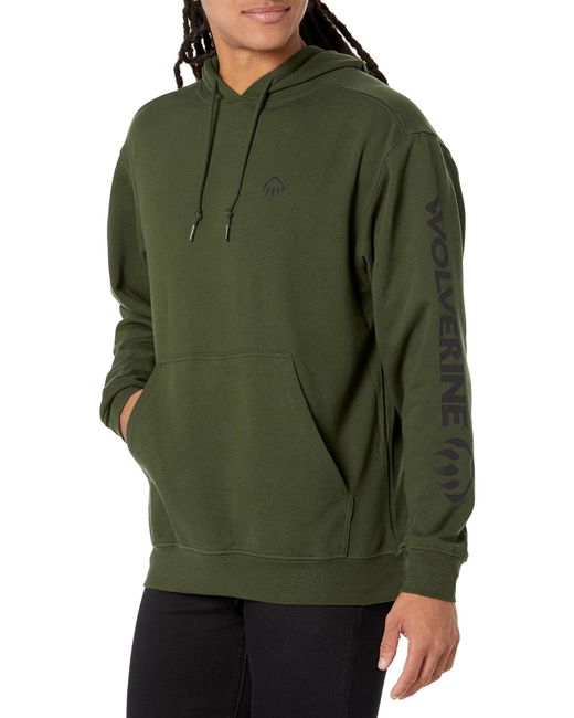 Wolverine Green Graphic Hoody for men
