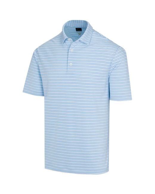 Greg Norman Blue Collection Ml75 Microlux Stripe Polo for men