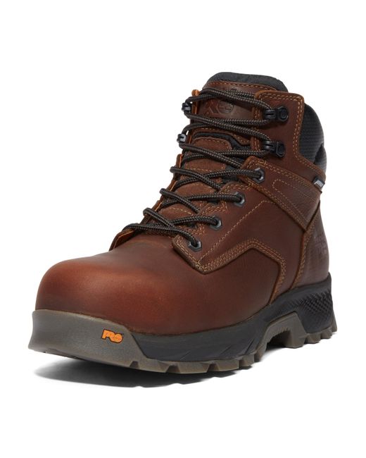 Timberland Brown Titan Ev 6 Inch Composite Safety Toe Waterproof Industrial Work Boot for men