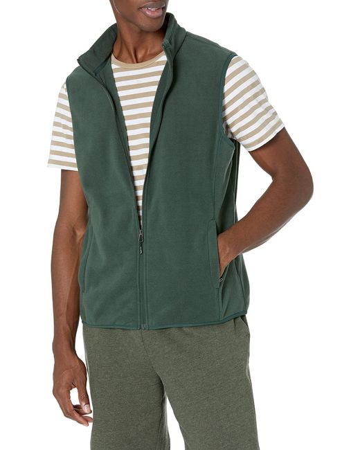 Amazon Essentials Polar Fleece Vest Met Volledige Rits Voor in het Green voor heren