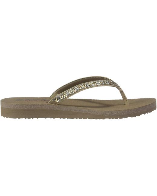 skechers embellished flip flops