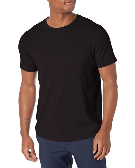Kenneth Cole Black Essential Active Crew Neck T-shirt for men