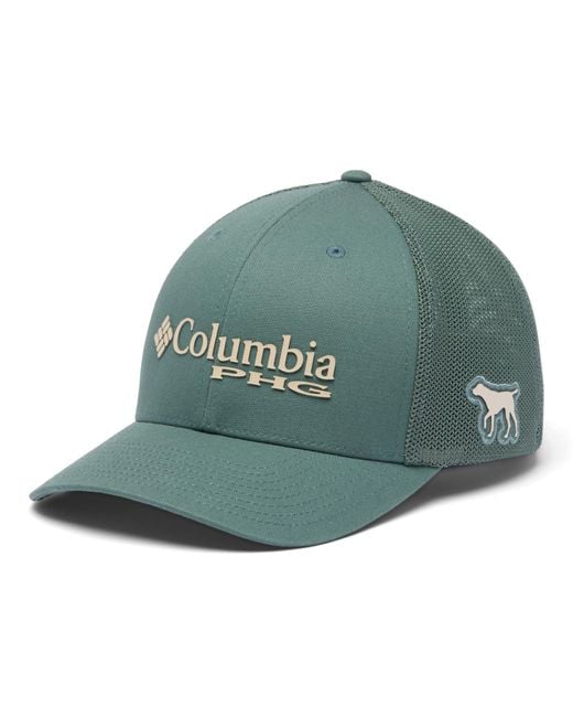 Columbia Green Phg Logo Mesh Ball Cap