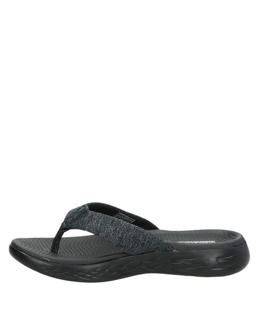 Skechers Black On The Go 600 - Preferred Athletic Thong Flip Flop Sandals From Finish Line