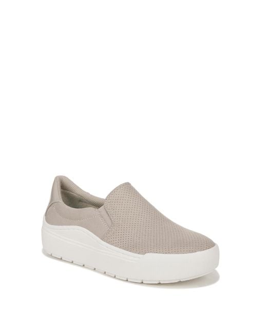 Dr. Scholls Gray Dr. Scholl's S Time Off Slip On Sneaker Oyster Microfiber 8.5 M