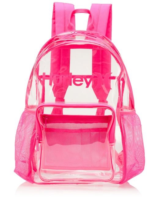 Hurley Pink Clear Backpack