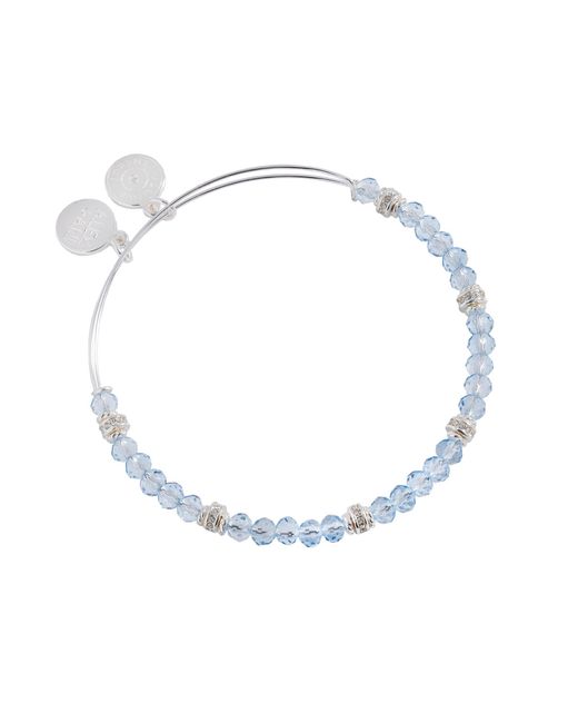 ALEX AND ANI Blue Aa821724ss:crystal And Rondelle Beaded Ewb