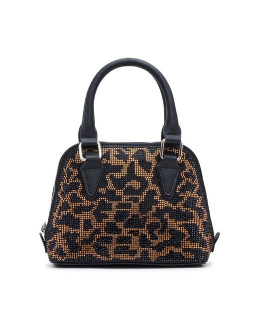 Steve Madden Black Hope Rhinestone Top Handle Crossbody