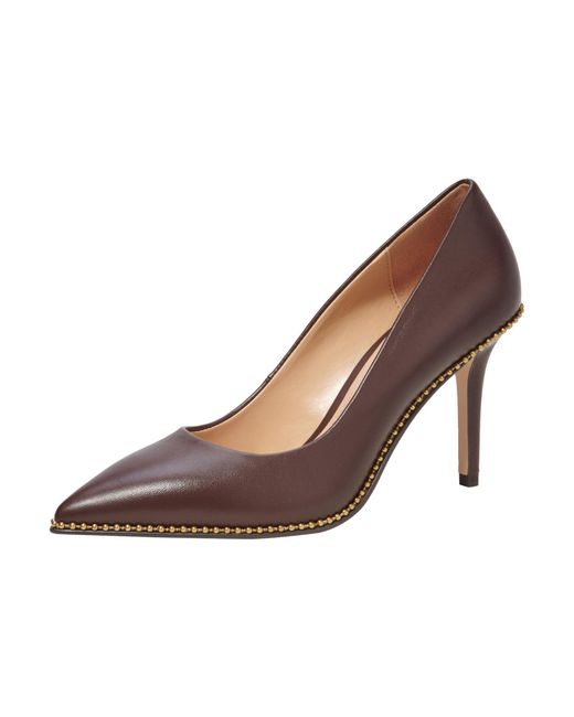 COACH Brown Waverly Leather Pump