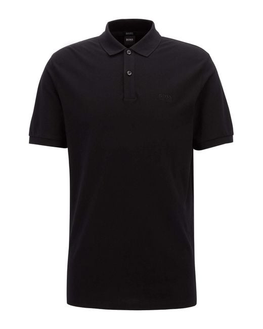 BOSS by Hugo Boss Boss 50303542 Pallas Short Sleeve Polo Shirt in Black for  Men - Lyst