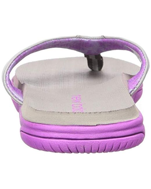 New Balance Synthetic Jojo Thong Flipflop in Pink/Grey (Gray) Save