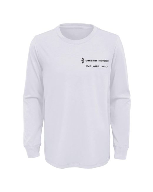 Umbro White X Akomplice Uno Long Sleeve Tee T-shirt for men