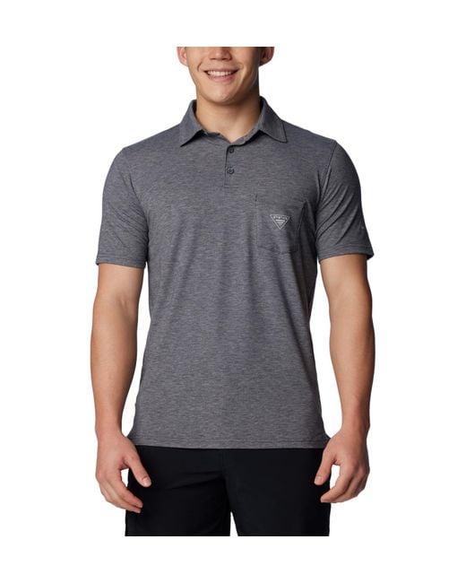 Columbia Gray Pfg Uncharted Polo for men