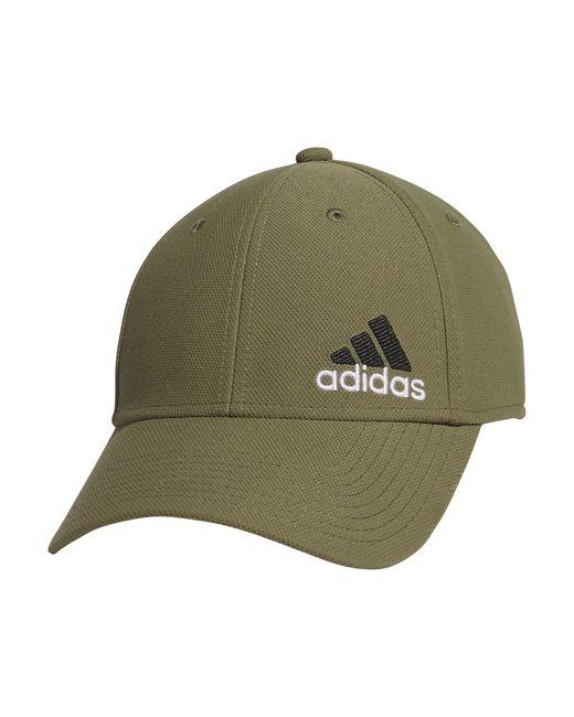 Adidas Green Release 3 Structured Stretch Fit Cap for men