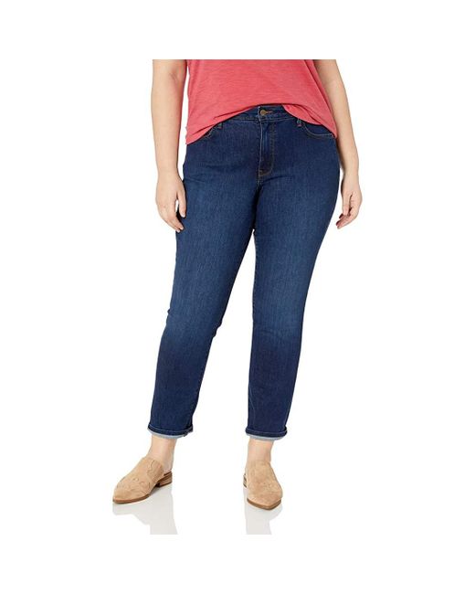 NYDJ Blue Plus Size Sheri Slim Jeans