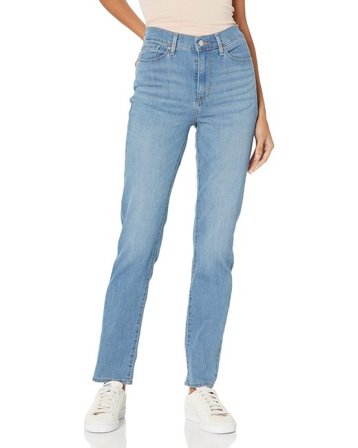Signature by Levi Strauss & Co. Gold Label Blue High-rise Straight ,