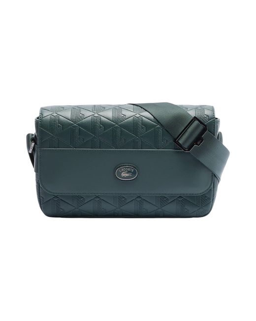 Borsa Crossover Monogram di Lacoste in Green