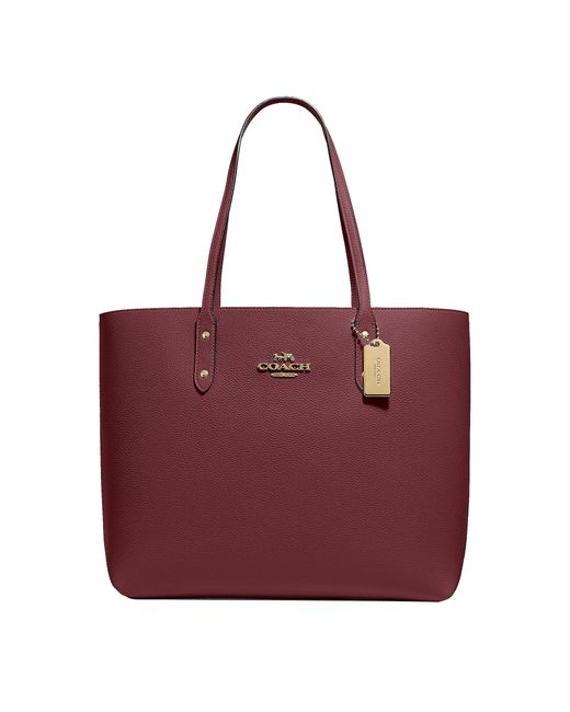 COACH Red Town Tote