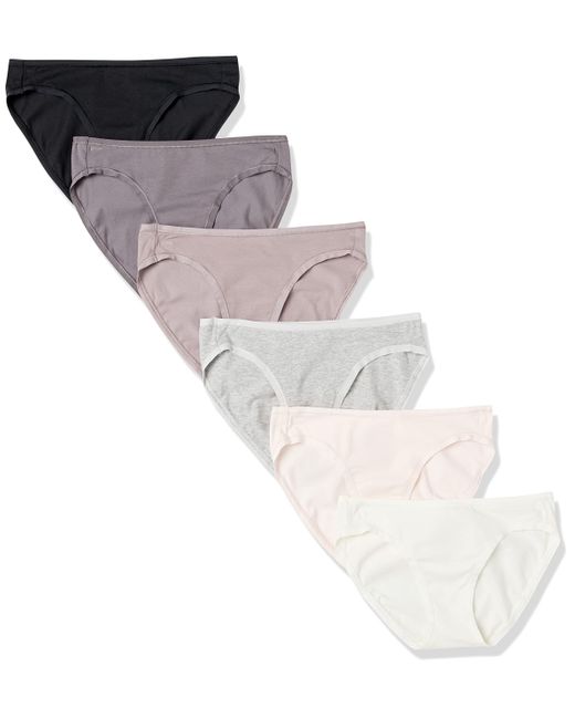 Braguita de Bikini de algodón Amazon Essentials de color White