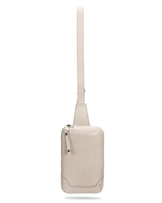 Frye White Melissa Zip Sling