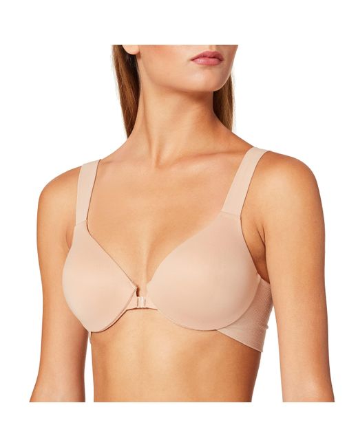Spanx Natural Llelujah Lightly Lined Full Coverage Bra - Comfort Bra For Full Coverage - Everyday T-shirt Bra - Front Closure - Hosiery Back
