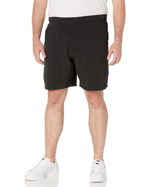 Lacoste Black Ripstop Shorts With Drawstring Waistband for men