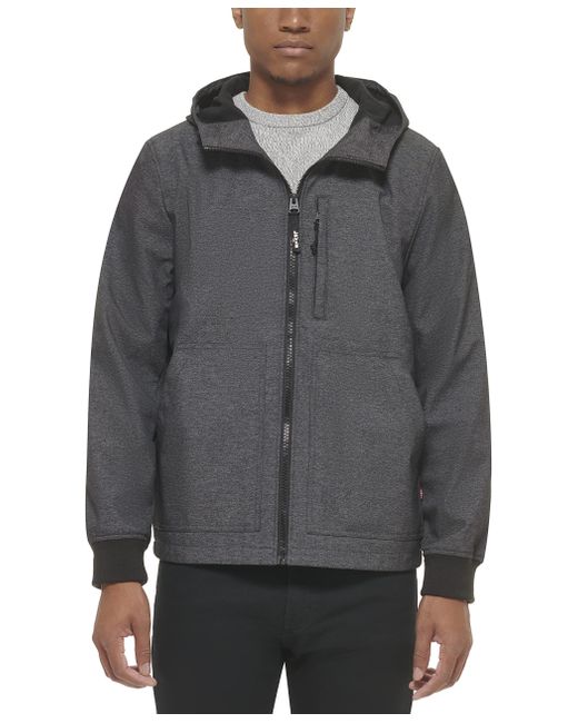 Levi's Simple Softshell Hoody in Gray for Men | Lyst